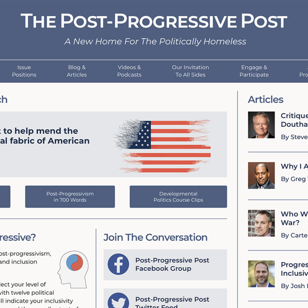 Announcing the launch of the Post-Progressive Post!