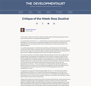 Critique of the Week: Ross Douthat
