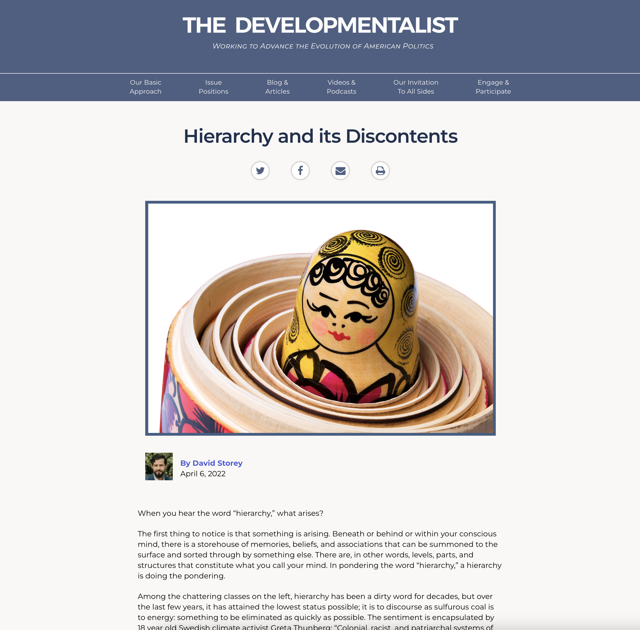 Hierarchy and its Discontents