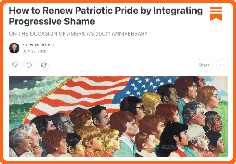 How to Renew Patriotic Pride by Integrating Progressive Shame